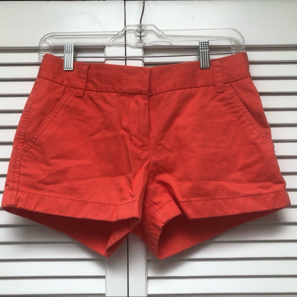 J. Crew coral 4” chino short
